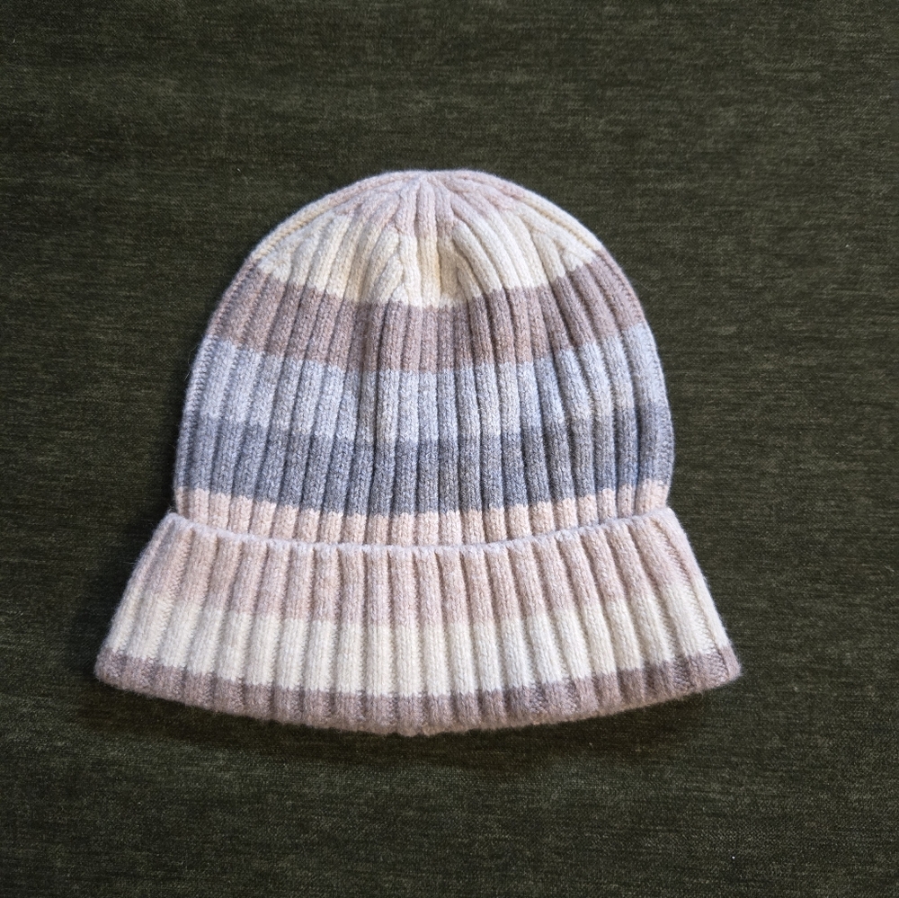 GAP CashSoft Multicolor Ribbed Knit Beanie OS NWOT